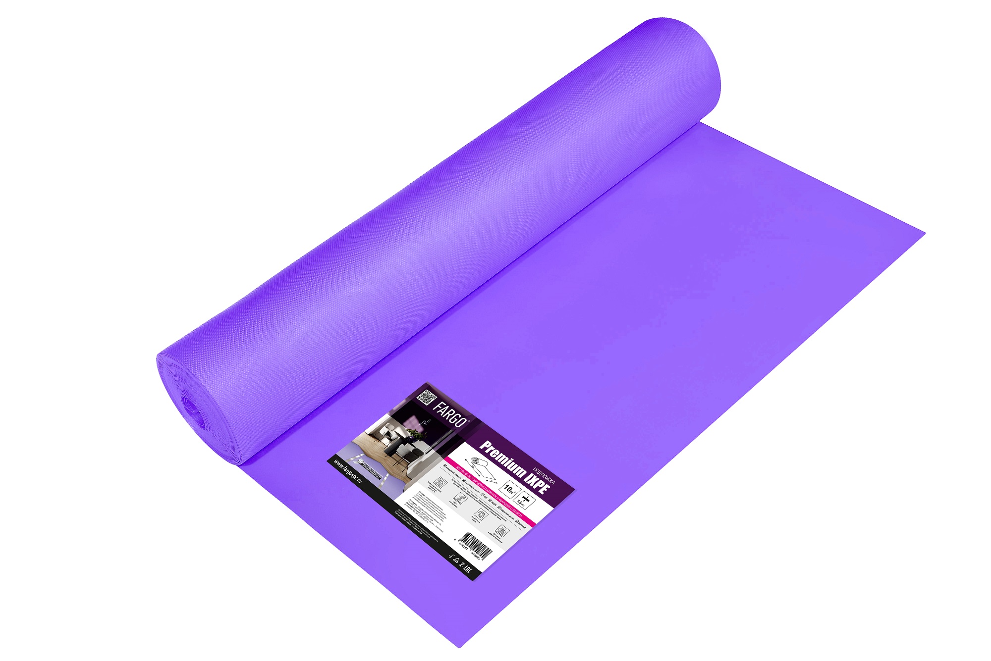 Подложка Fargo Premium (IXPE) 1м*10м*1,5мм (1 рул.- 10м2)